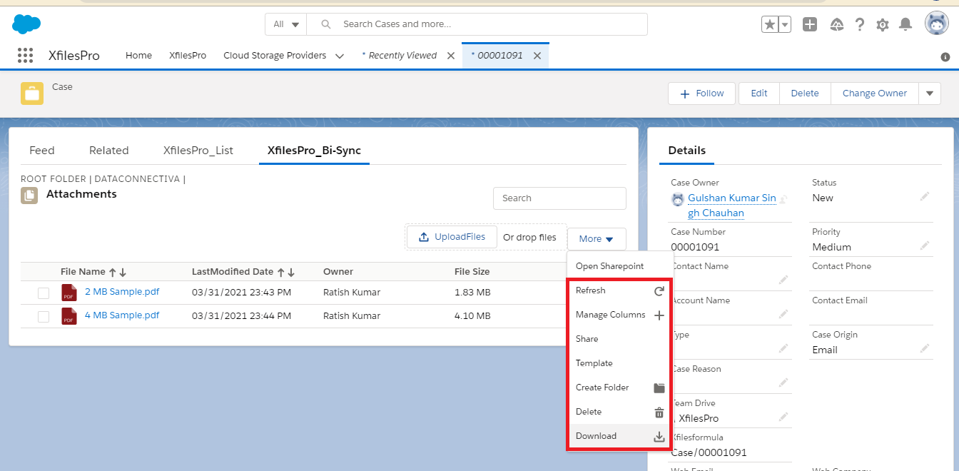 All Actions In SubFolder Bi-Sync