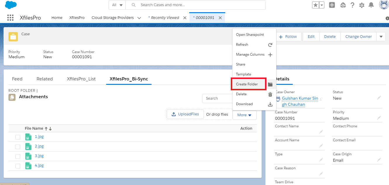 Create Folder Bi-Sync