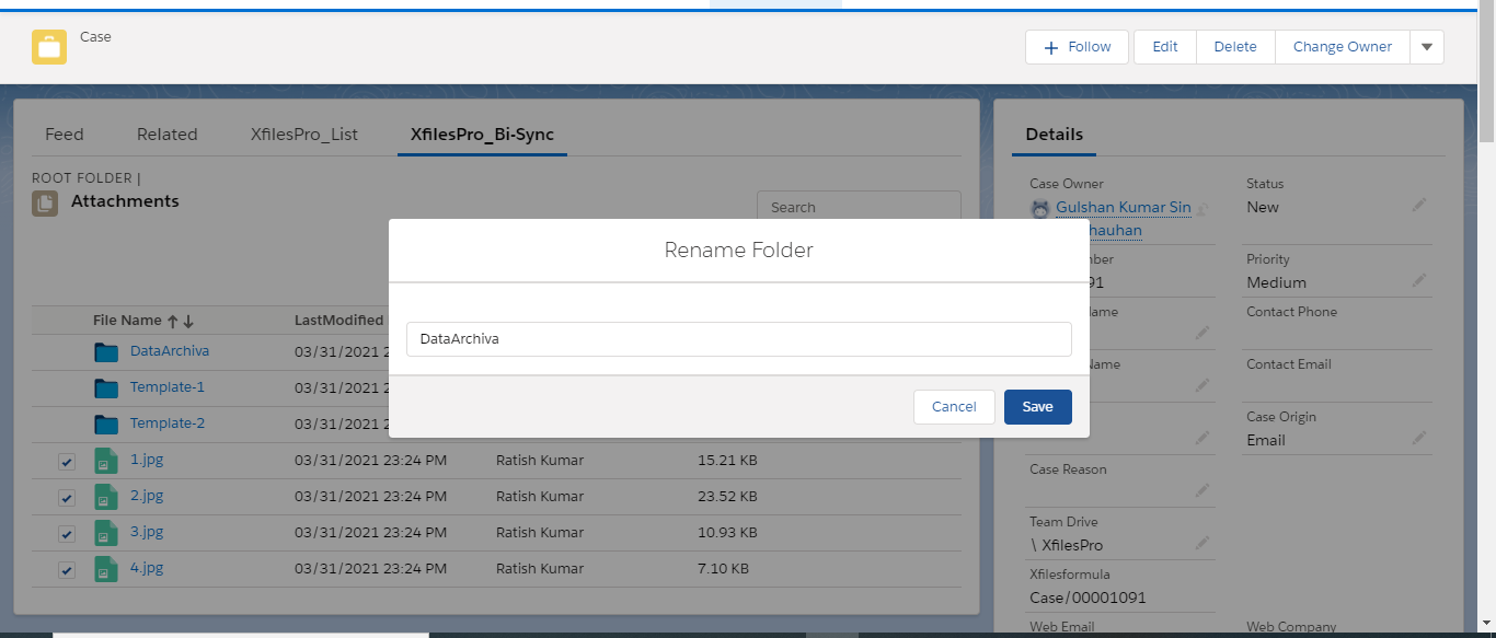 Rename Folder Bi-Sync